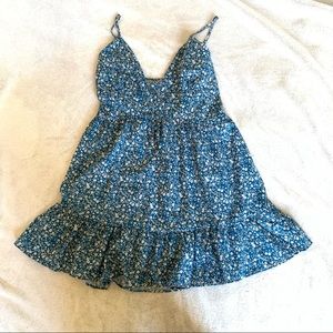 Blue floral cami dress